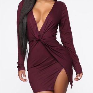 Plum Mini Dress